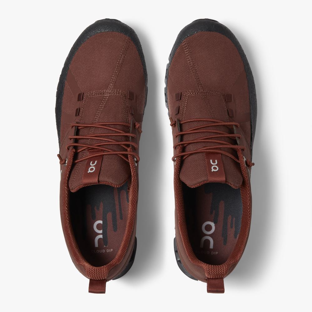 Burgundy Men's On Running Cloud Sneakers | LHF8325YK