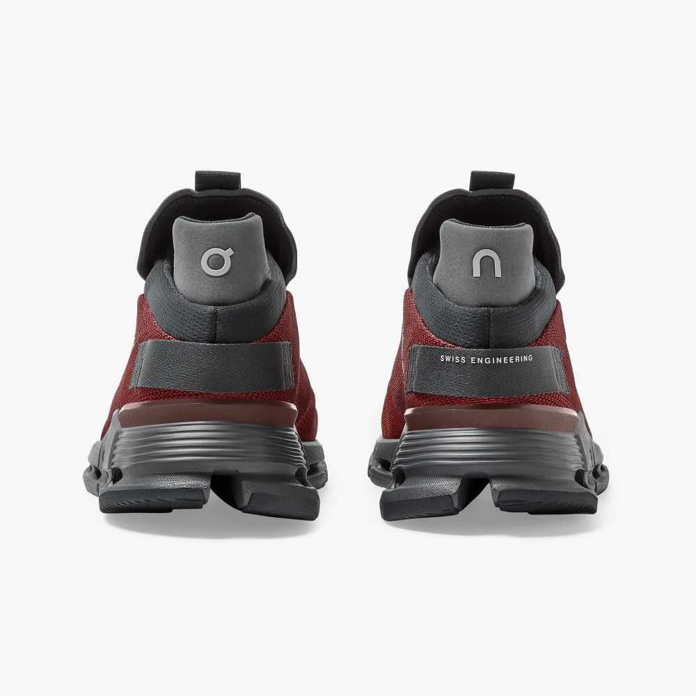 Burgundy Men's On Running Cloudnova Sneakers | QSL787OH