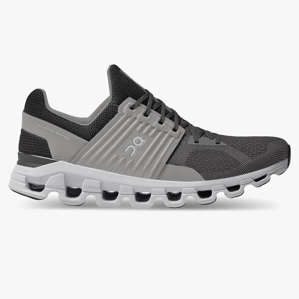 Dark Grey Men\'s On Running Cloudswift Road Running Shoes | UGJ9960TX