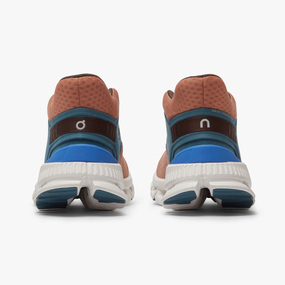 Green Light Brown Women's On Running Cloud Hi Sneakers | CCU4196IT