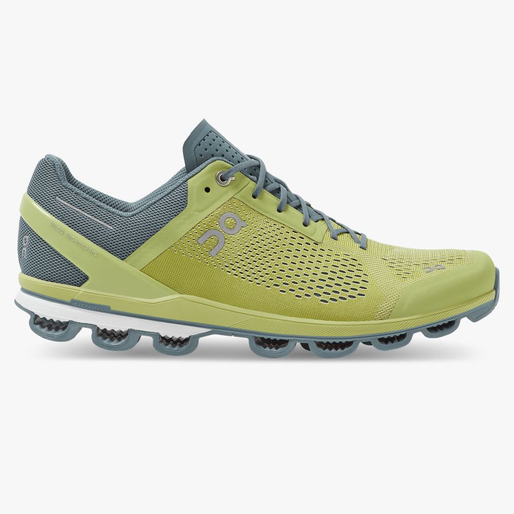 Green Men\'s On Running Cloudsurfer Road Running Shoes | VVN244TR