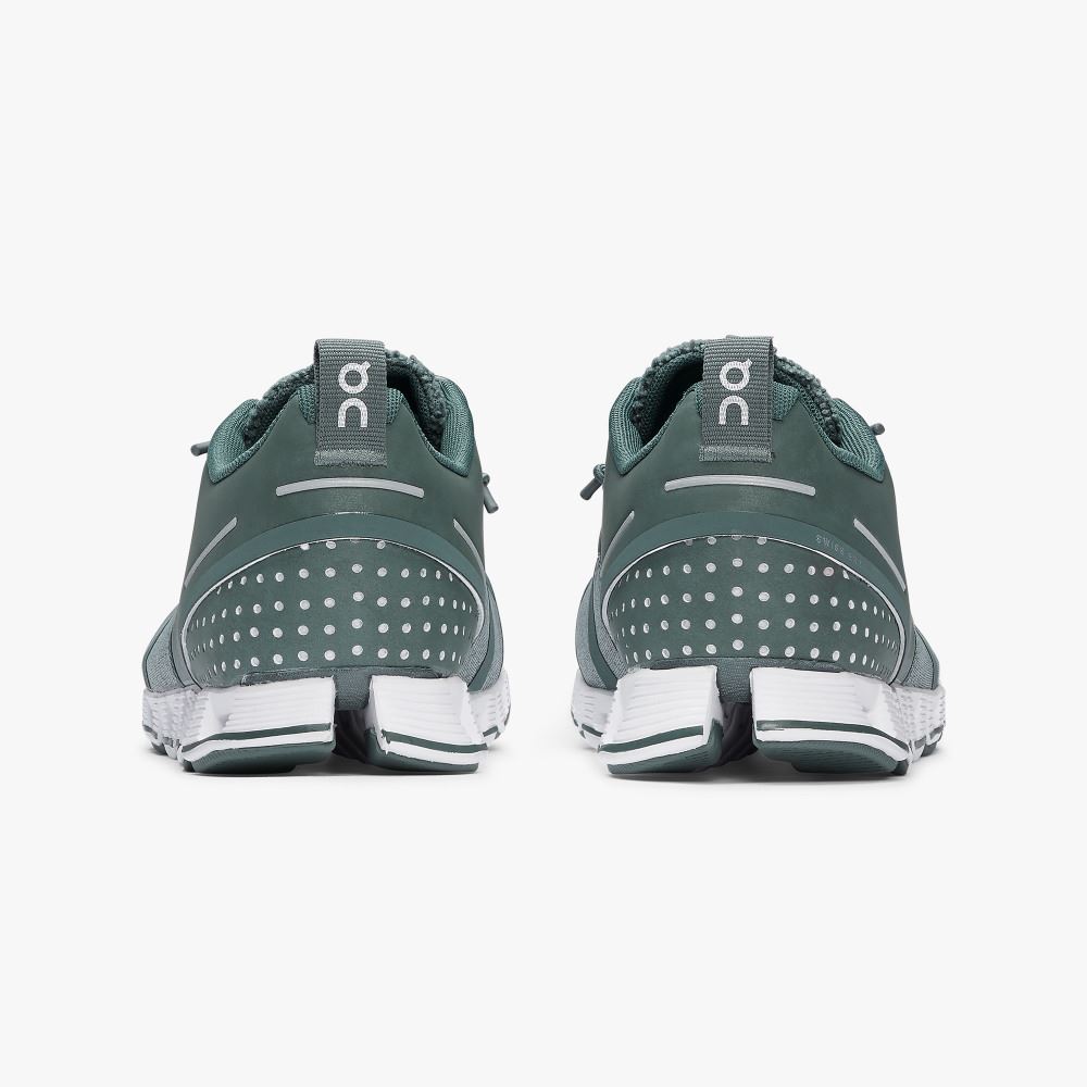 Green Women's On Running Cloud Sneakers | NXM1892EM