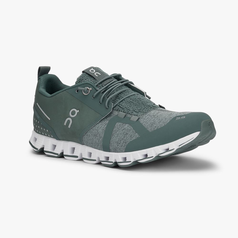 Green Women's On Running Cloud Sneakers | NXM1892EM