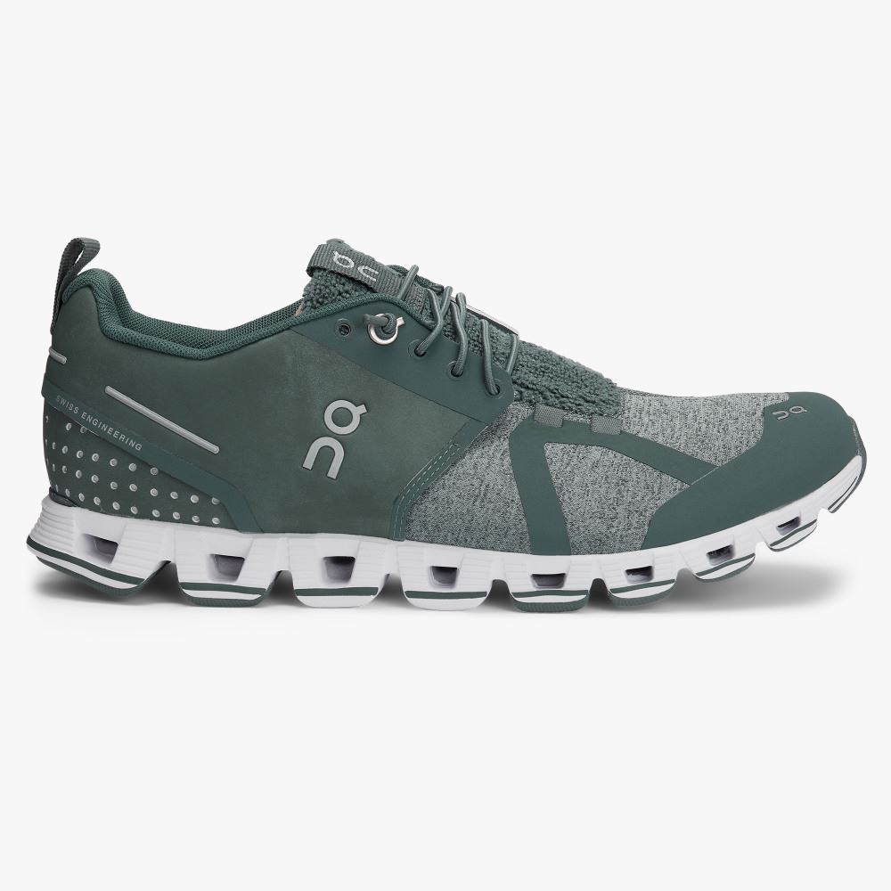 Green Women\'s On Running Cloud Sneakers | NXM1892EM