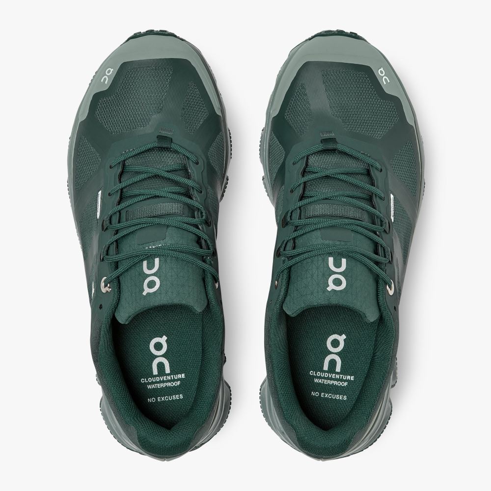 Green Women's On Running Cloudventure Trail Running Shoes | STI1386PX