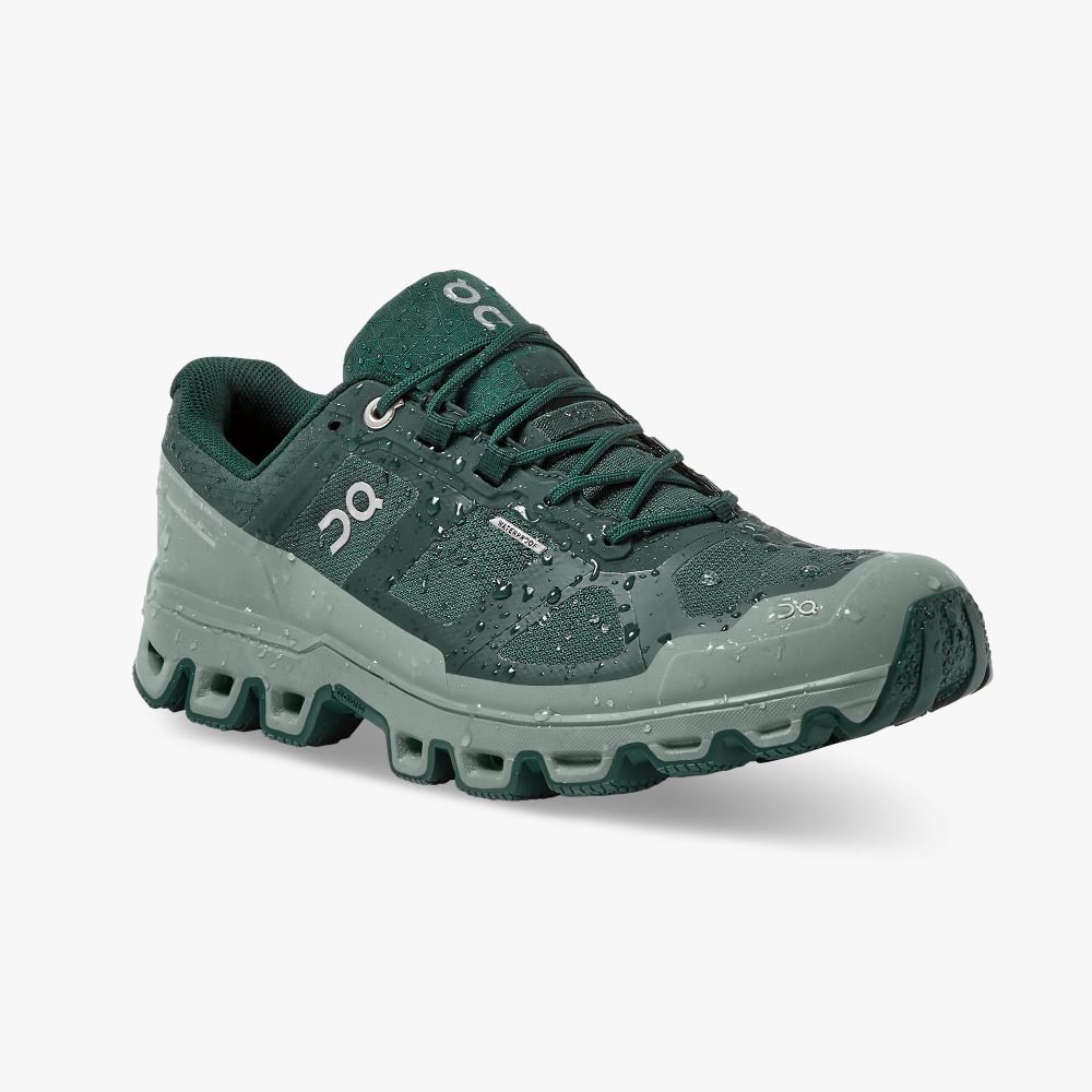 Green Women's On Running Cloudventure Trail Running Shoes | STI1386PX