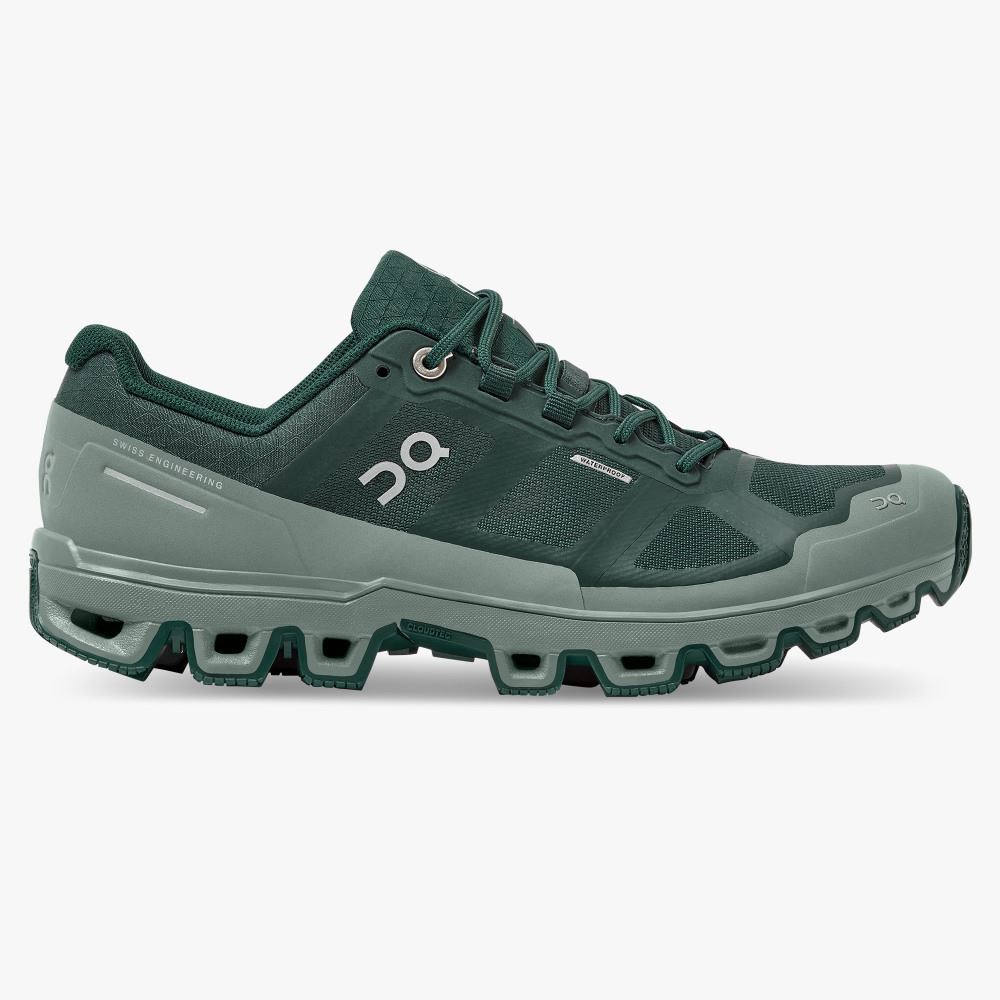 Green Women\'s On Running Cloudventure Trail Running Shoes | STI1386PX