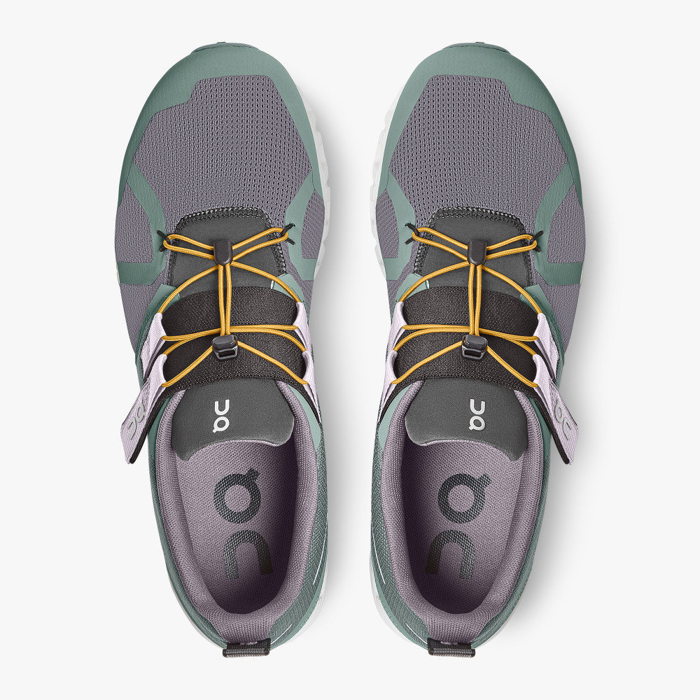 Grey Green Men's On Running Cloud Sneakers | LLA8093NY