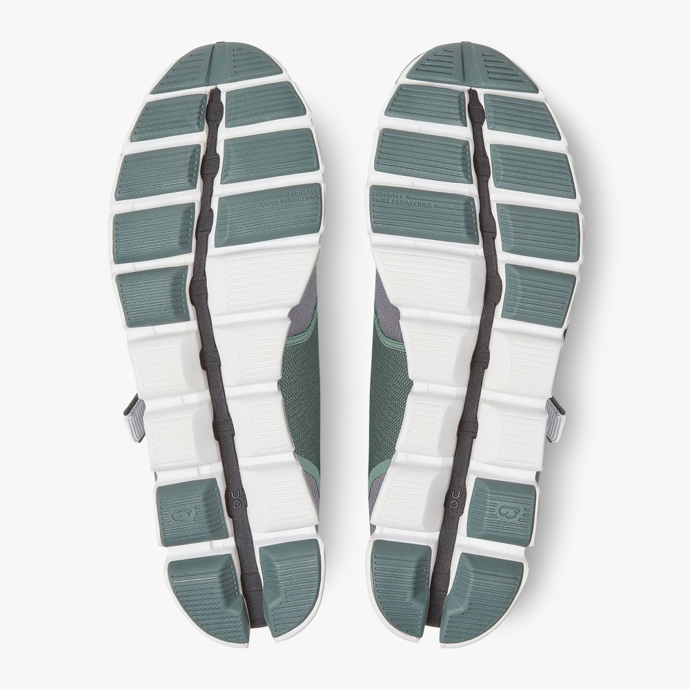 Grey Green Men's On Running Cloud Sneakers | LLA8093NY