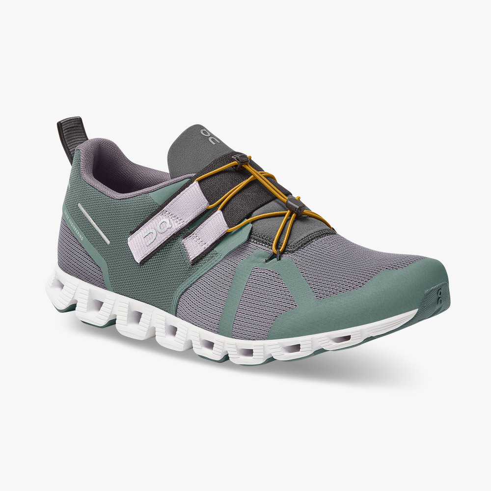 Grey Green Men's On Running Cloud Sneakers | LLA8093NY
