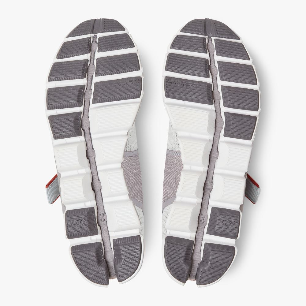 Grey White Women's On Running Cloud Sneakers | XMO2034FP