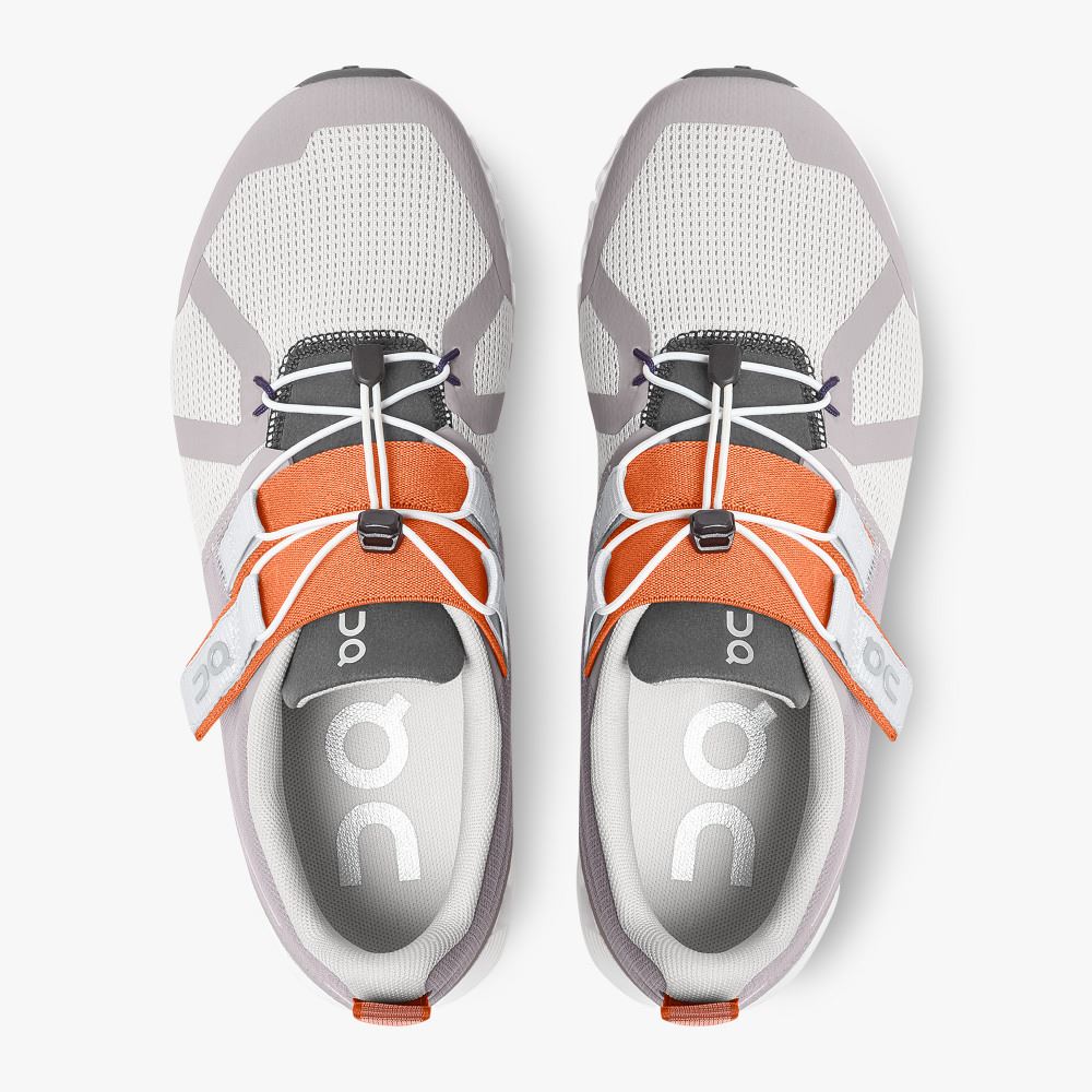 Grey White Women's On Running Cloud Sneakers | XMO2034FP
