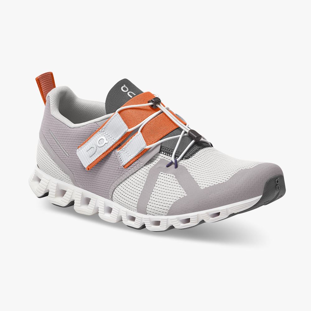 Grey White Women's On Running Cloud Sneakers | XMO2034FP