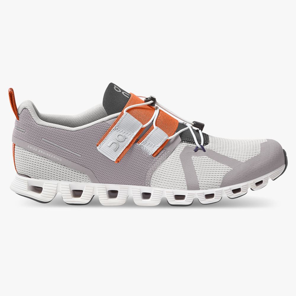 Grey White Women\'s On Running Cloud Sneakers | XMO2034FP