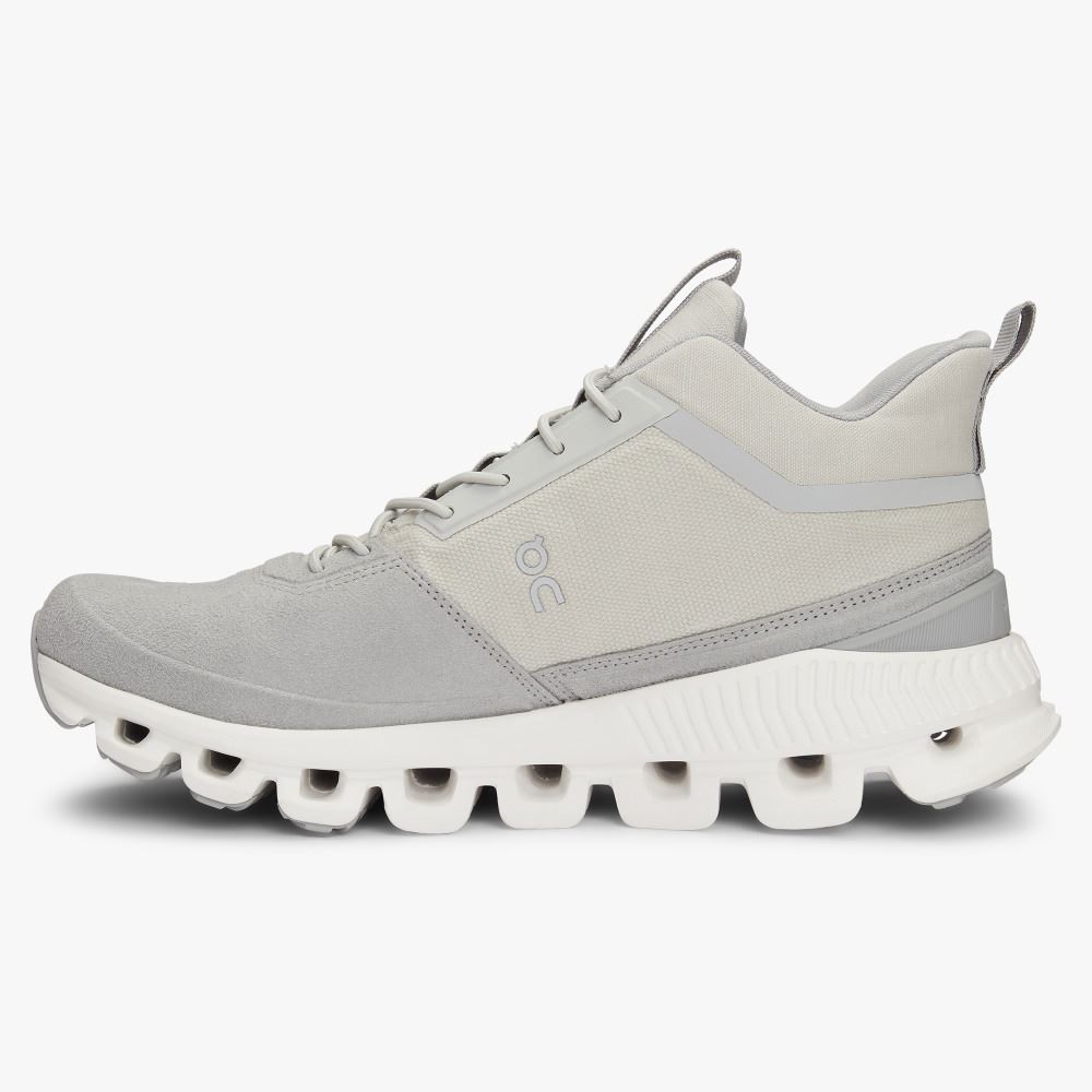 Grey Women's On Running Cloud Hi Sneakers | SMT84100JJ