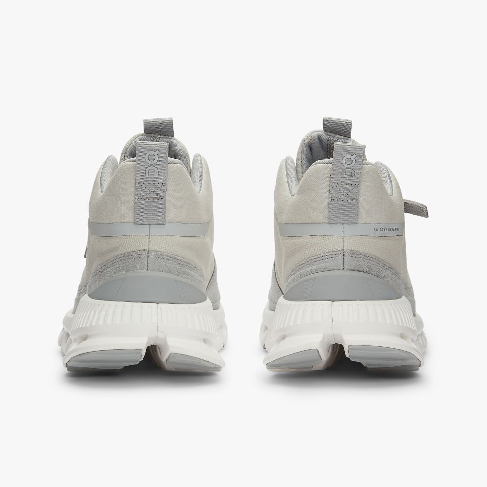 Grey Women's On Running Cloud Hi Sneakers | SMT84100JJ