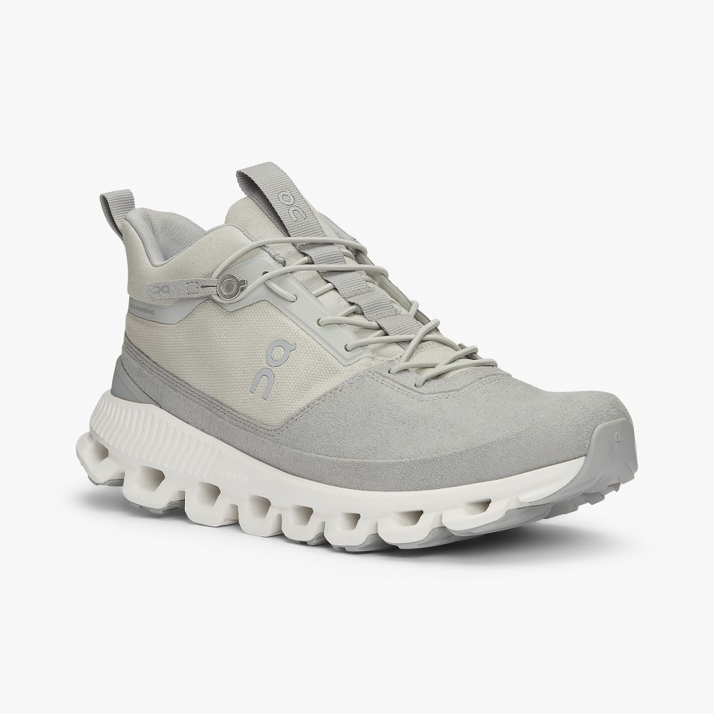Grey Women's On Running Cloud Hi Sneakers | SMT84100JJ