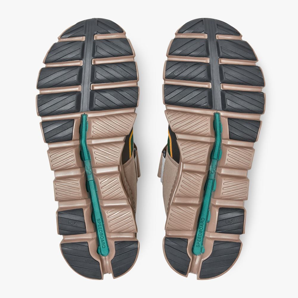 Khaki Green Men's On Running Cloud Hi Sneakers | CDR6032KY