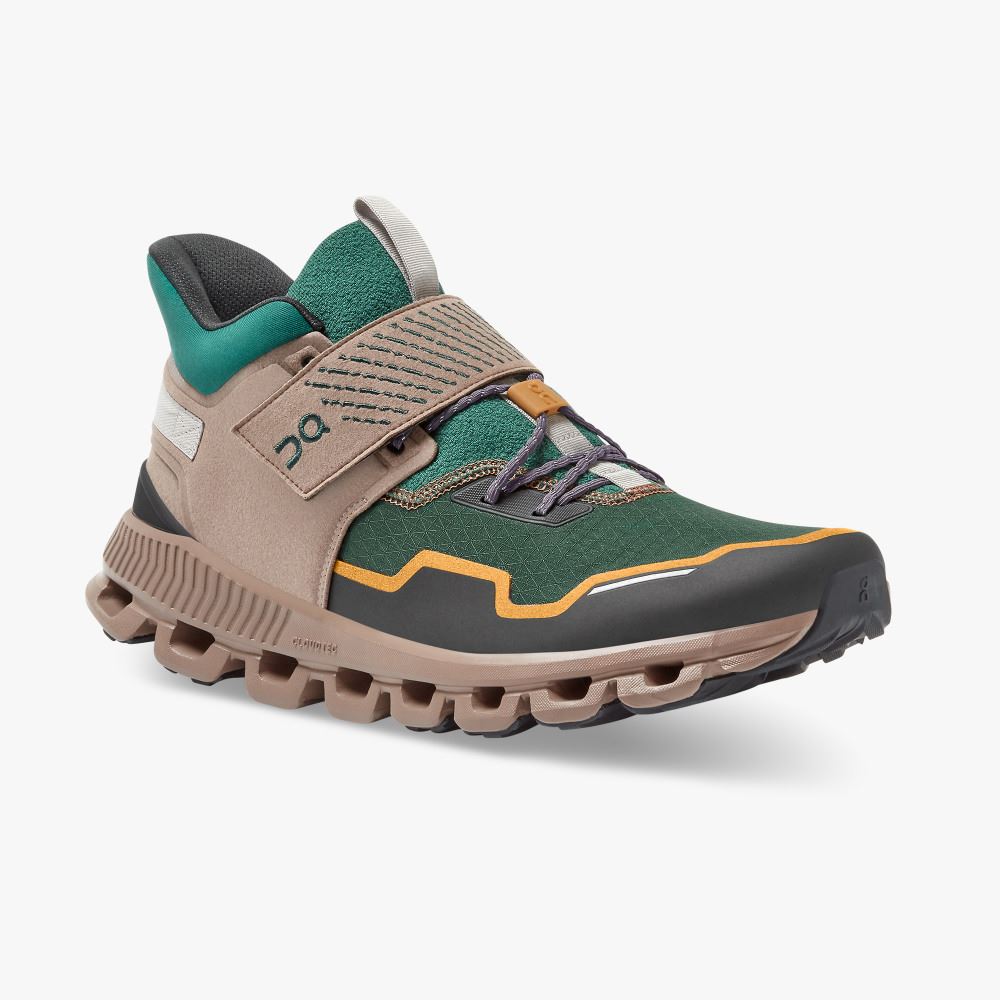 Khaki Green Men's On Running Cloud Hi Sneakers | CDR6032KY
