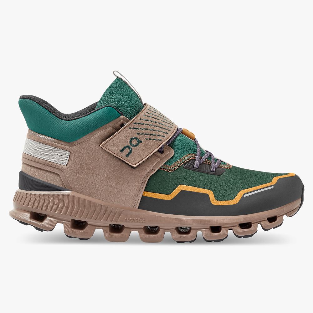 Khaki Green Men\'s On Running Cloud Hi Sneakers | CDR6032KY