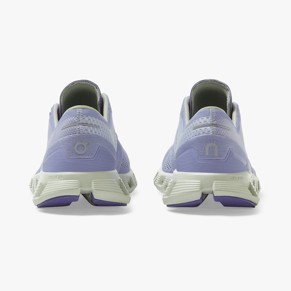 Lavender Women's On Running Cloud X Road Running Shoes | SBC775TA