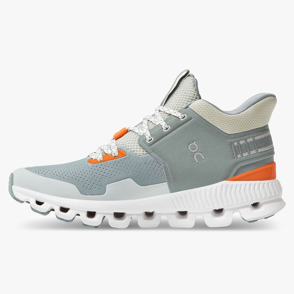 Light Blue Women's On Running Cloud Hi Sneakers | ZME1832OP