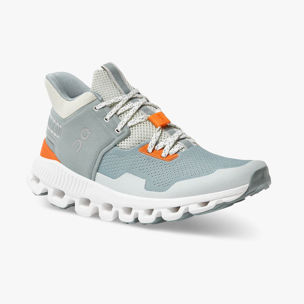 Light Blue Women's On Running Cloud Hi Sneakers | ZME1832OP