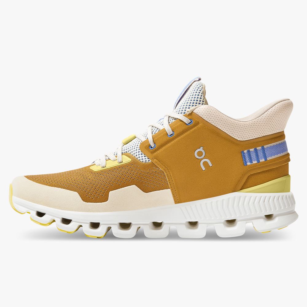 Light Brown Men's On Running Cloud Hi Sneakers | ACL9597CG