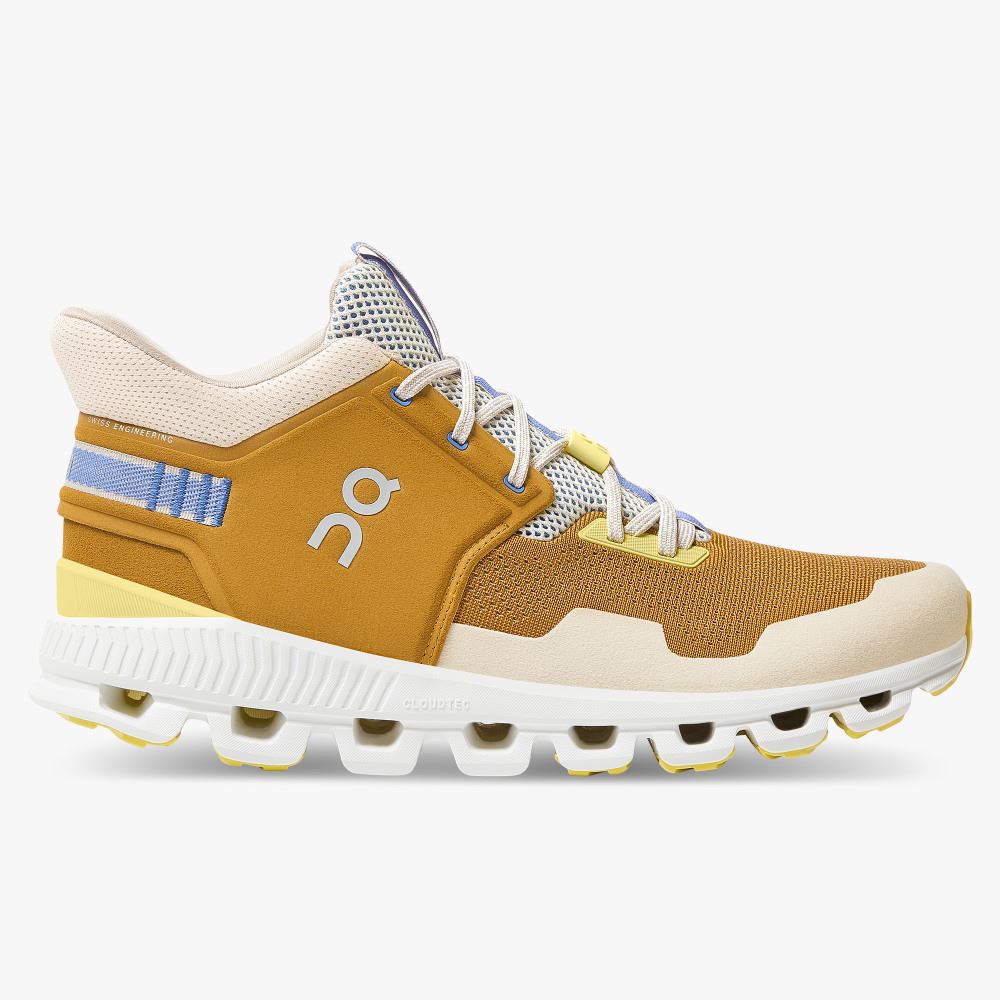 Light Brown Men\'s On Running Cloud Hi Sneakers | ACL9597CG