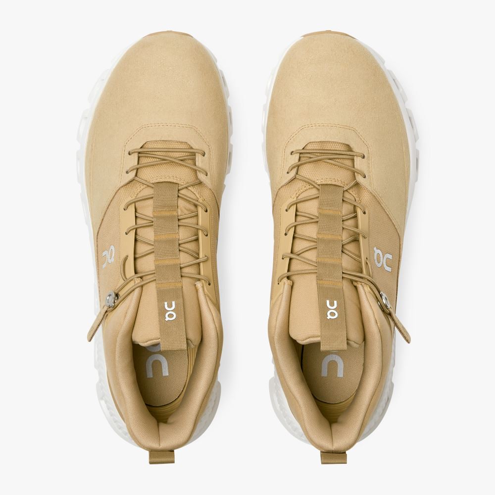 Light Brown Men's On Running Cloud Hi Sneakers | OBJ3013DJ