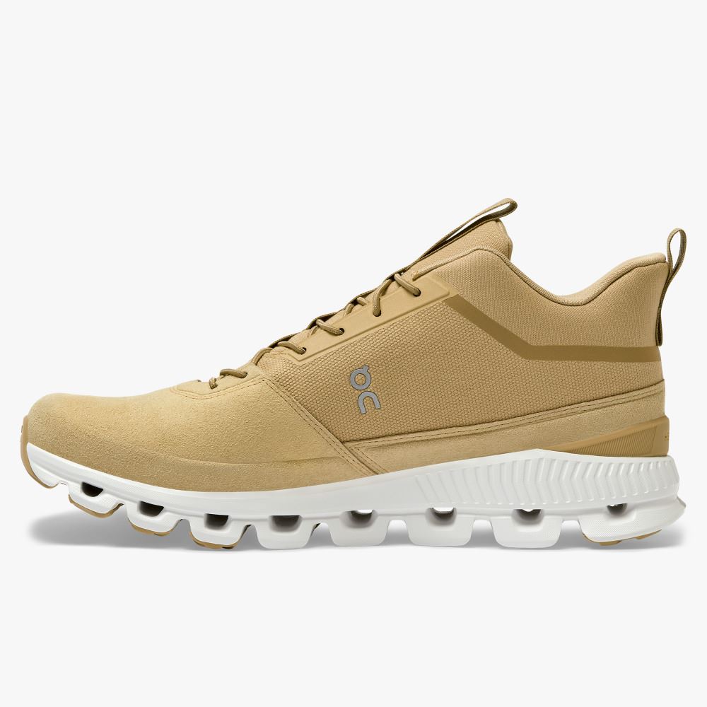 Light Brown Men's On Running Cloud Hi Sneakers | OBJ3013DJ