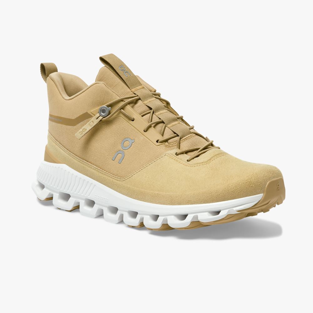 Light Brown Men's On Running Cloud Hi Sneakers | OBJ3013DJ