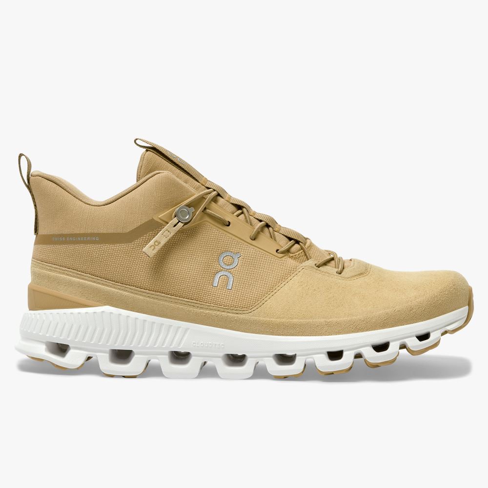 Light Brown Men\'s On Running Cloud Hi Sneakers | OBJ3013DJ