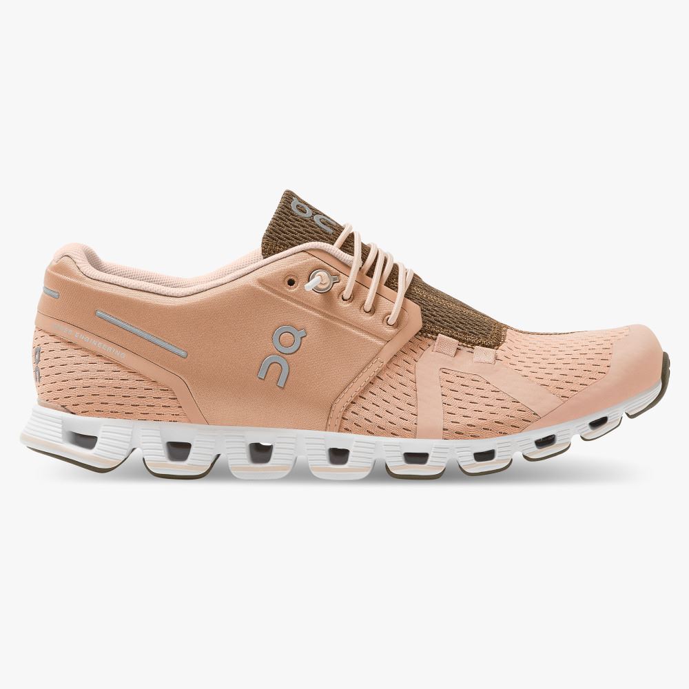 Light Brown Women\'s On Running Cloud Sneakers | VZW4936XZ