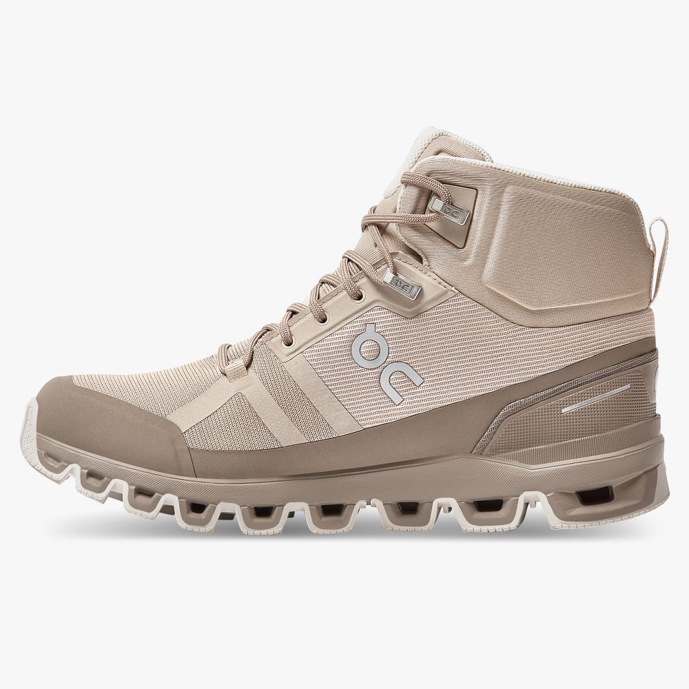 Light Brown Women's On Running Cloudrock Hiking Shoes | SYN3180ZG