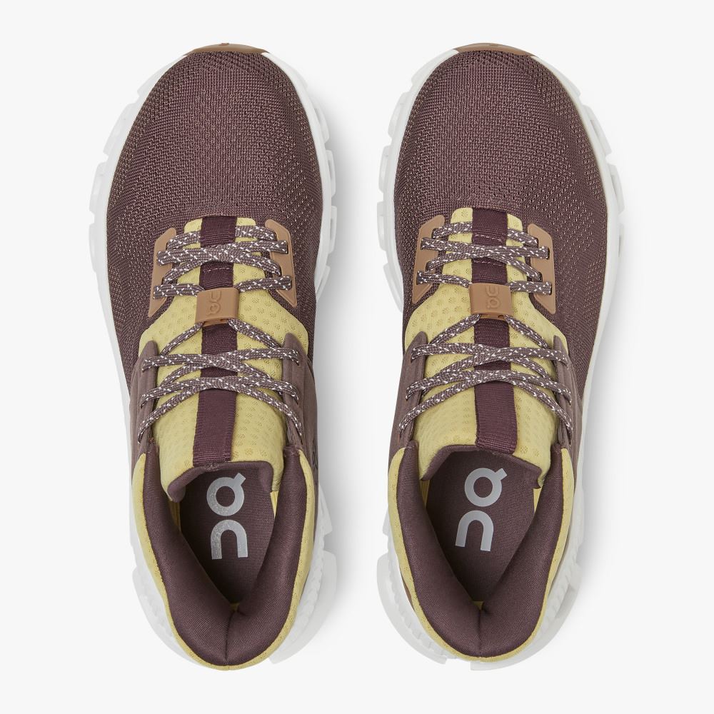 Light Burgundy Women's On Running Cloud Hi Sneakers | PZD7422NZ