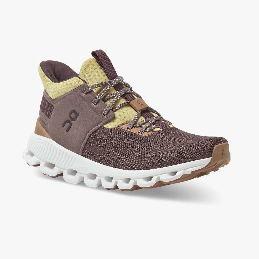 Light Burgundy Women's On Running Cloud Hi Sneakers | PZD7422NZ