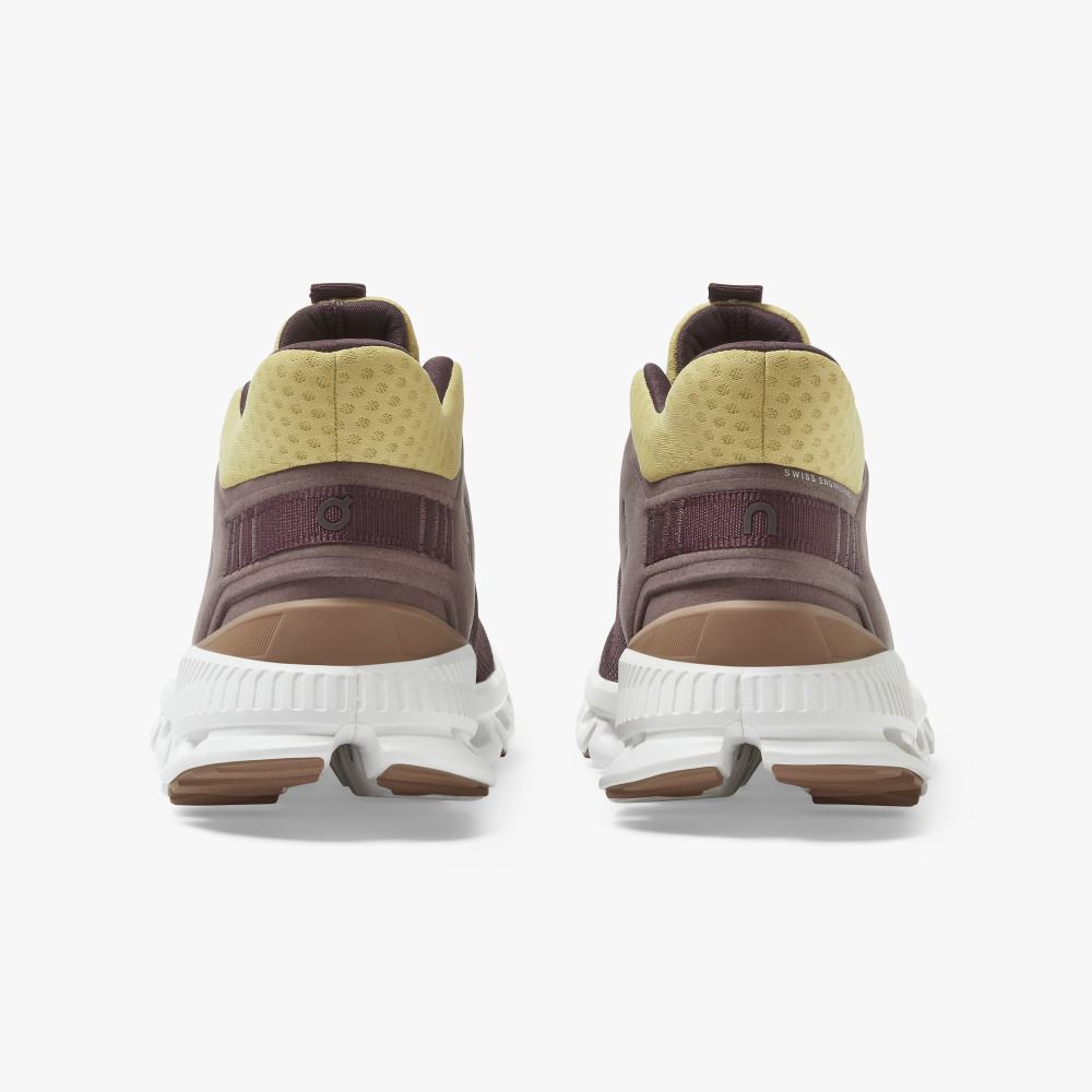 Light Burgundy Women's On Running Cloud Hi Sneakers | PZD7422NZ