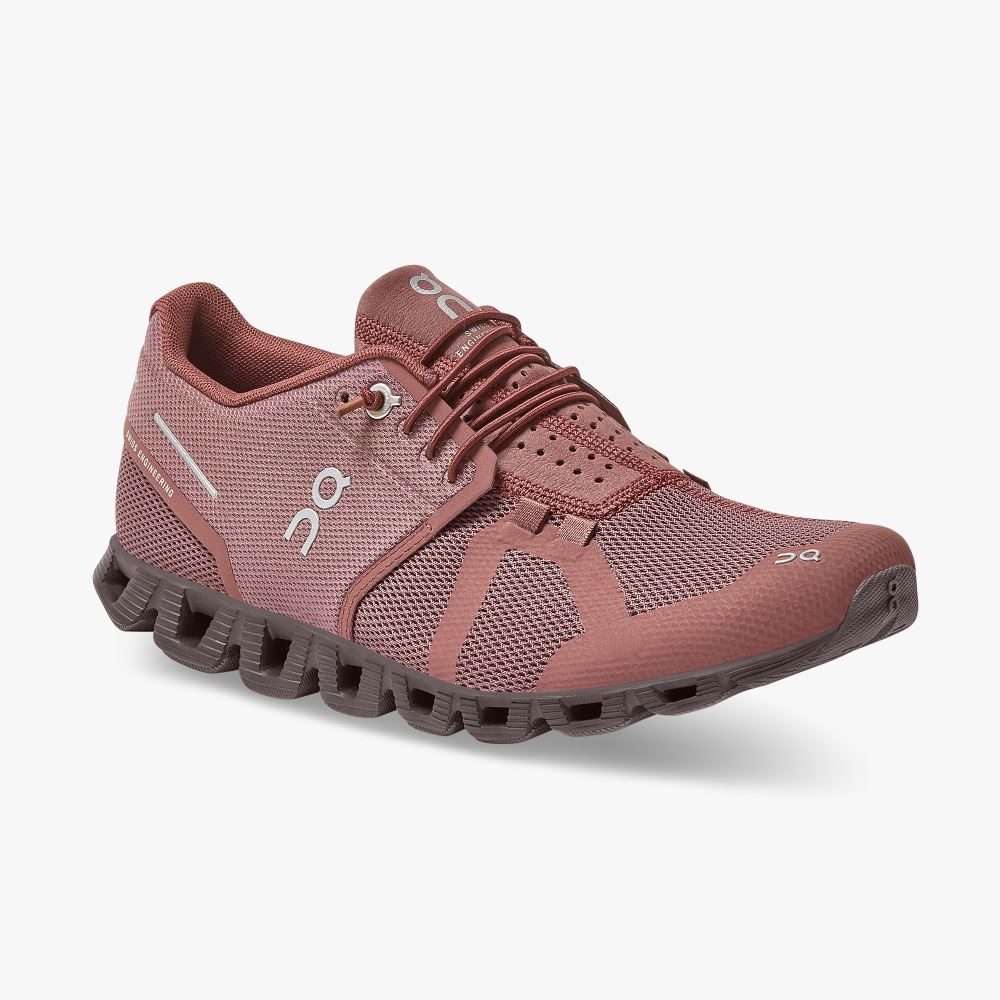 Light Burgundy Women's On Running Cloud Sneakers | QAE2047DL