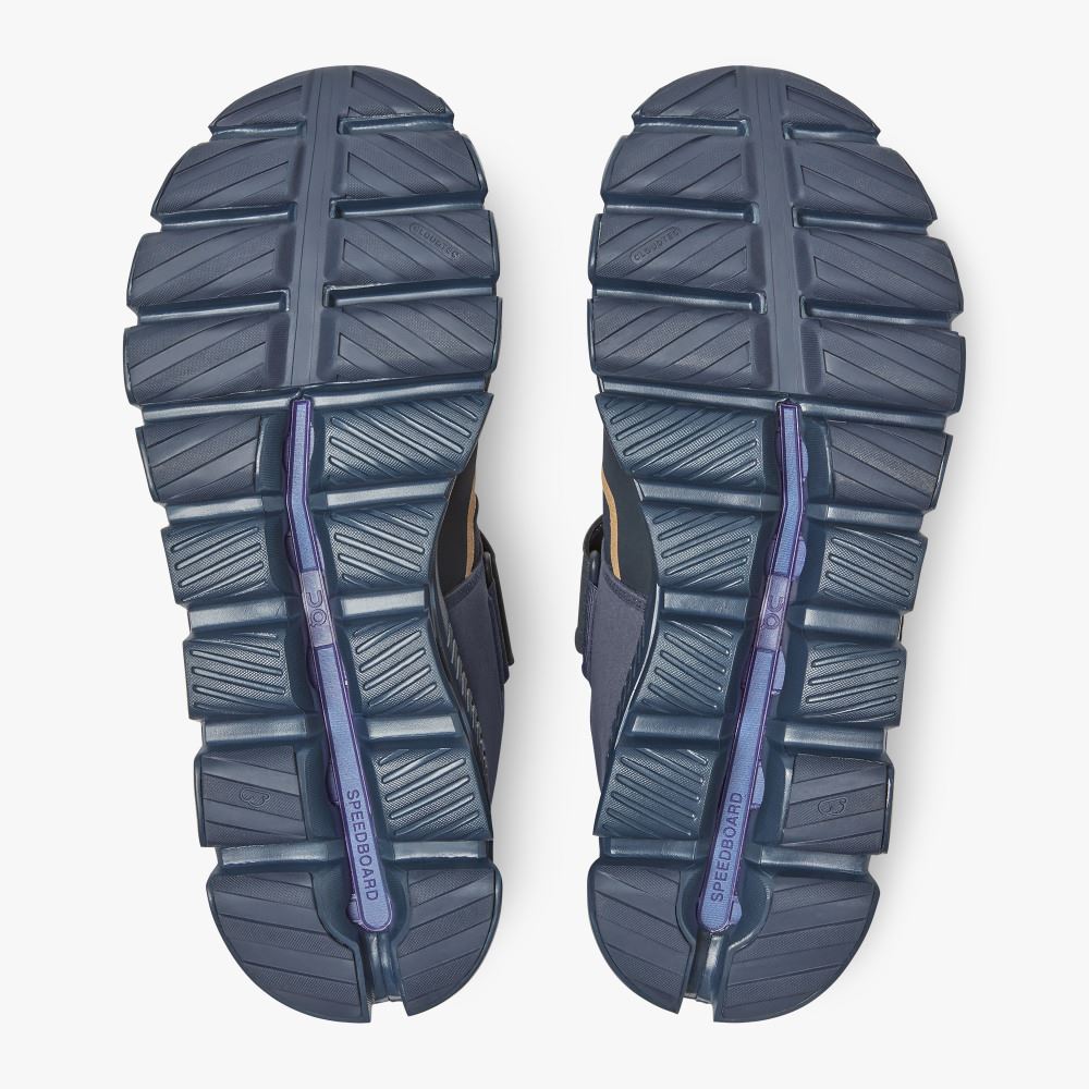 Navy Black Men's On Running Cloud Hi Sneakers | LPH1733PM