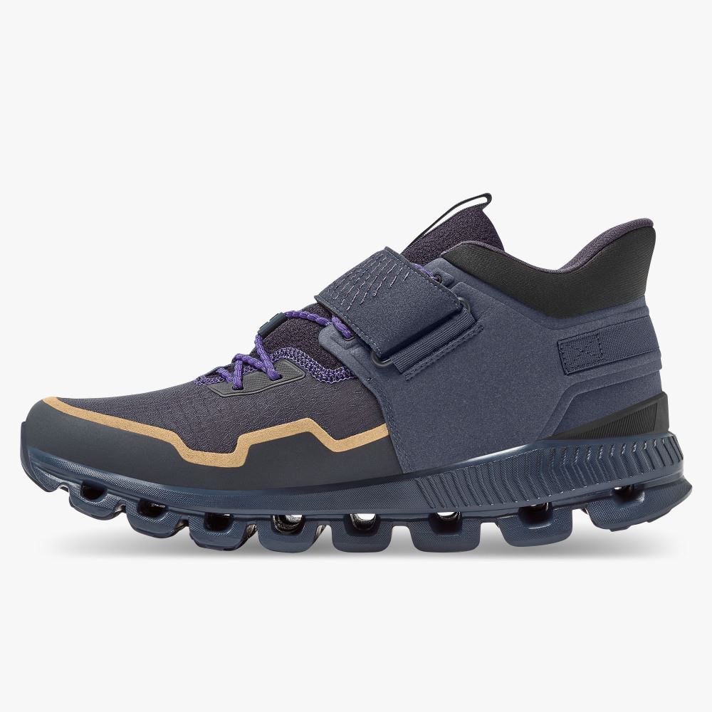 Navy Black Men's On Running Cloud Hi Sneakers | LPH1733PM