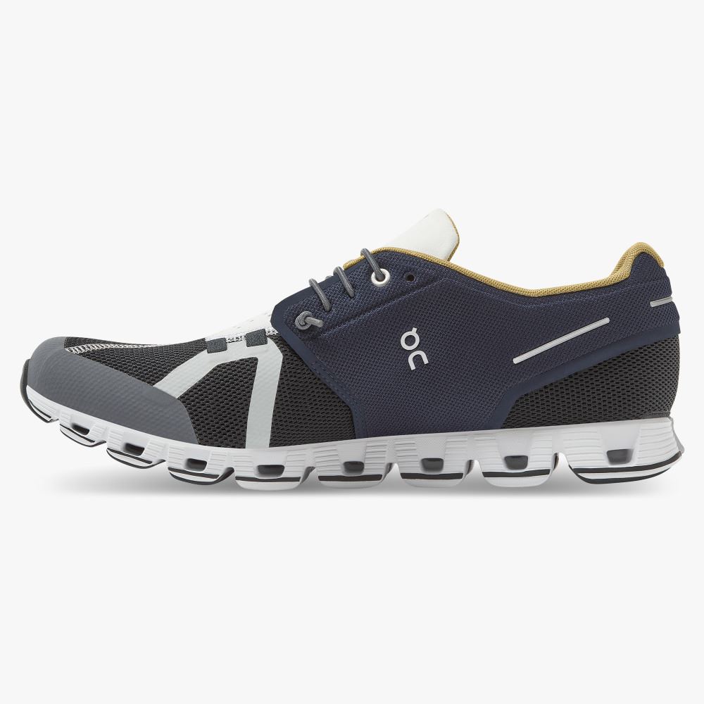Navy Black Men's On Running Cloud Sneakers | MZE8859OM
