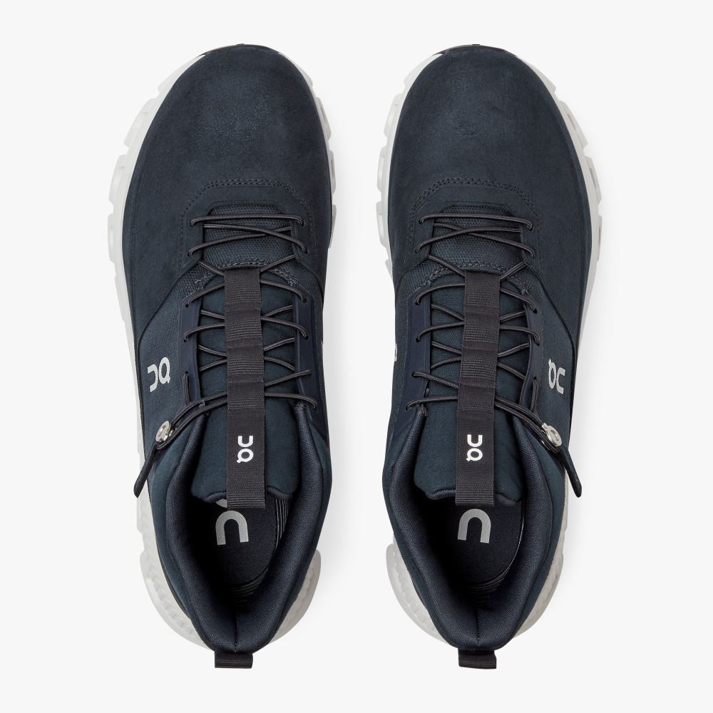 Navy Men's On Running Cloud Hi Sneakers | JSL3322IY