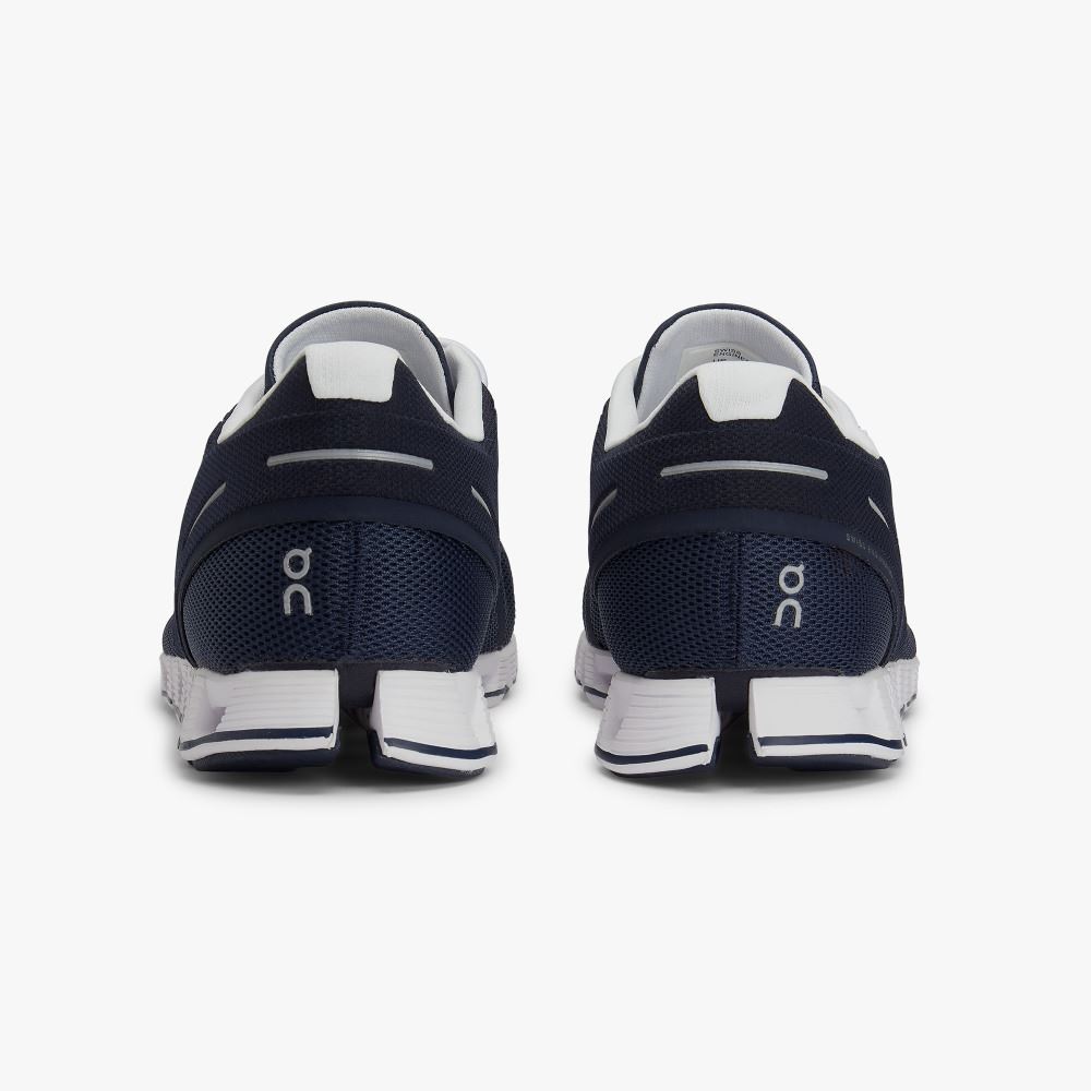 Navy Men's On Running Cloud Sneakers | GVE63OT