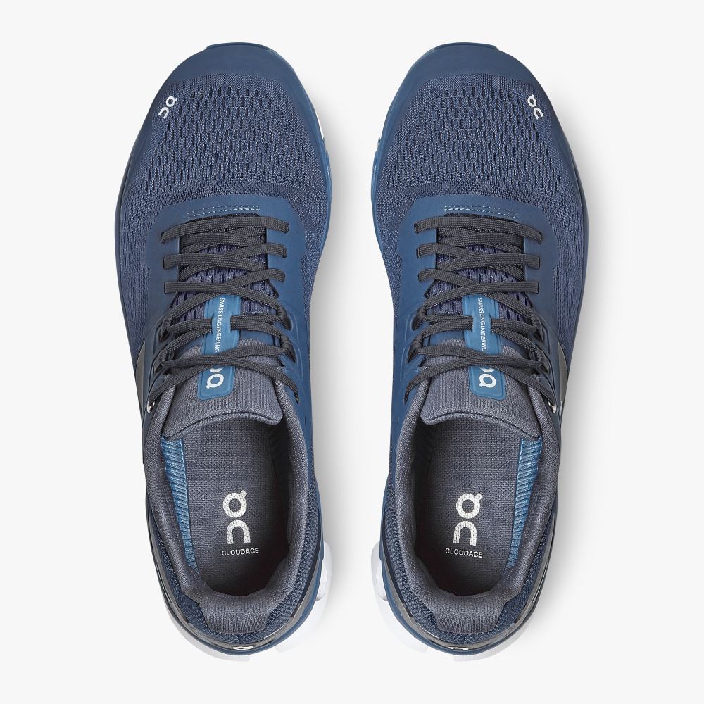 Navy Men's On Running Cloudace Road Running Shoes | RGW9168BQ