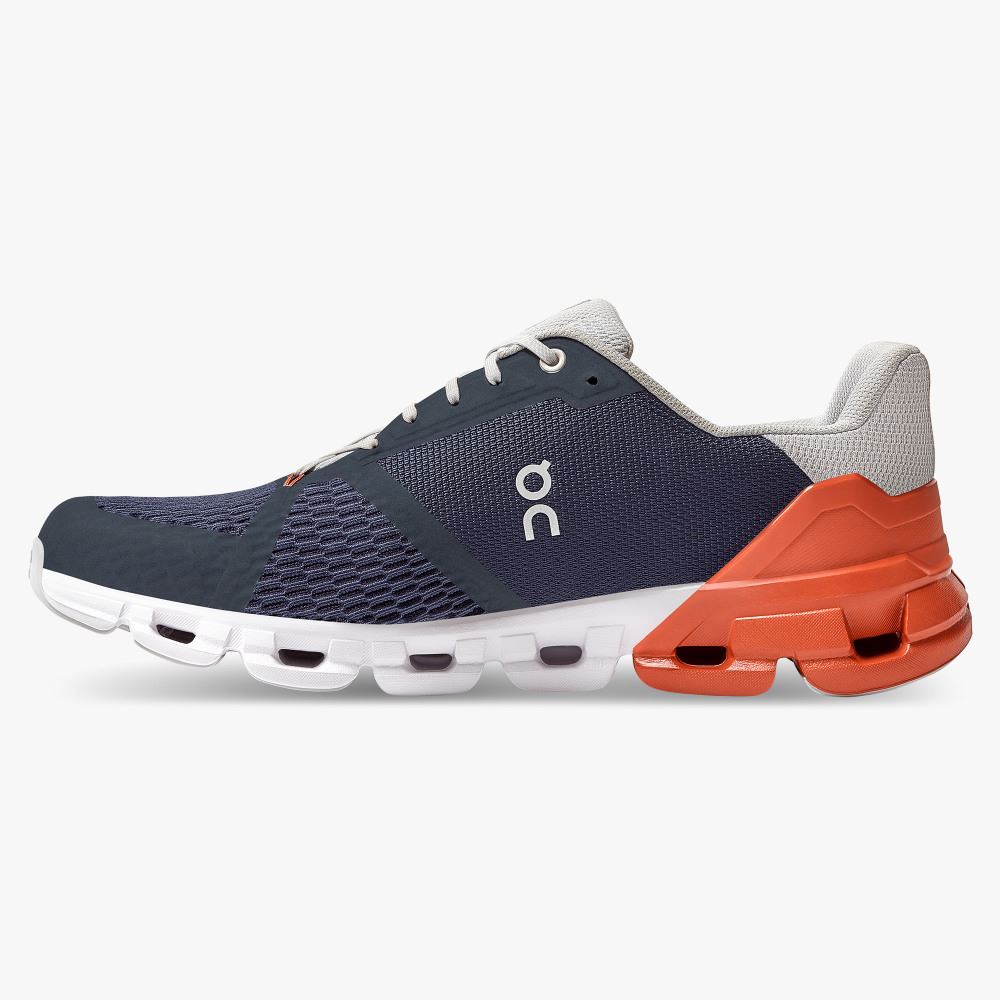 Navy Men's On Running Cloudflyer Road Running Shoes | MMV8053UM