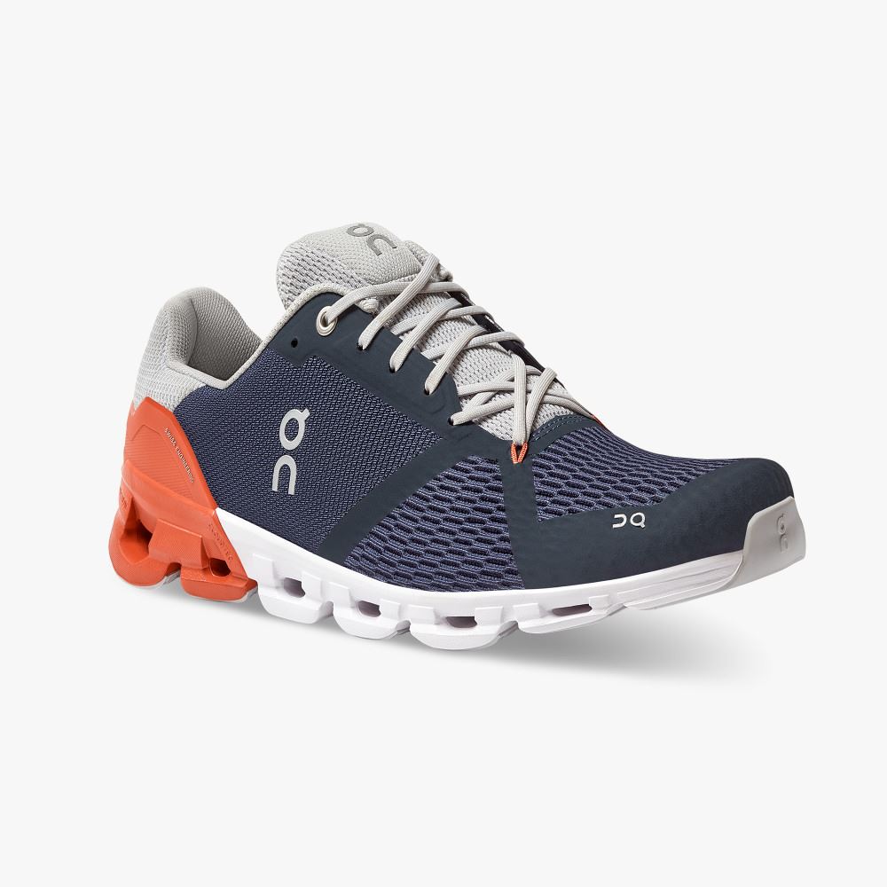Navy Men's On Running Cloudflyer Road Running Shoes | MMV8053UM