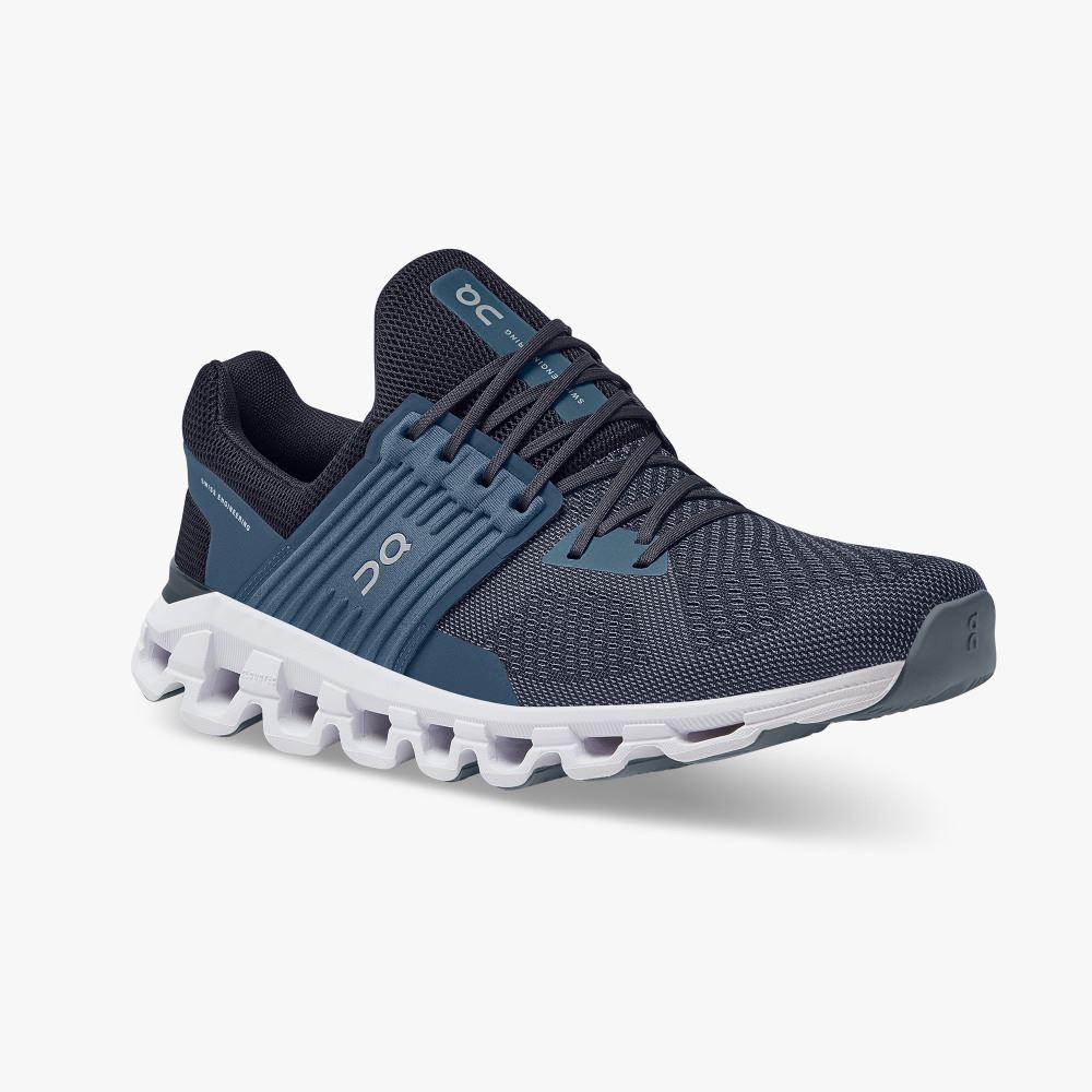 Navy Men's On Running Cloudswift Road Running Shoes | QLI8728SV