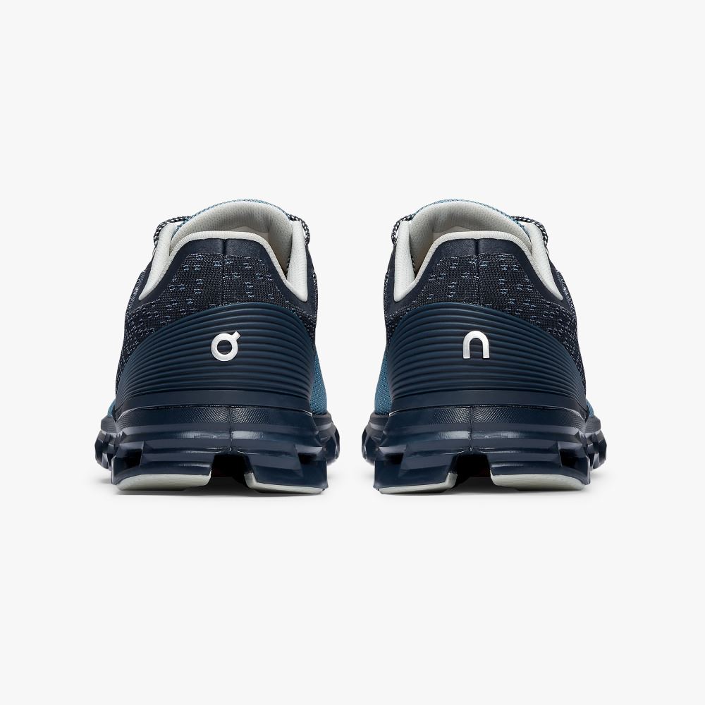 Navy Women's On Running Cloudstratus Road Running Shoes | RLA585WR