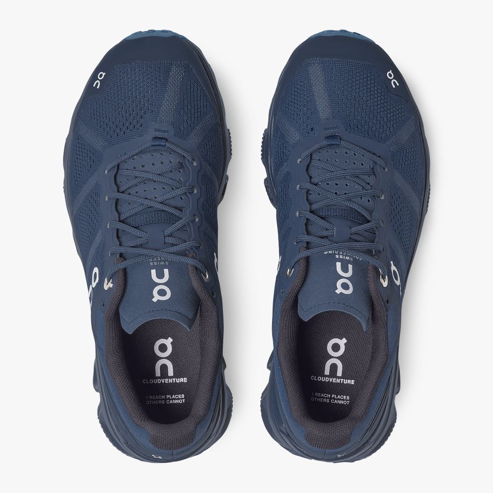 Navy Women's On Running Cloudventure Trail Running Shoes | LCA2539VR